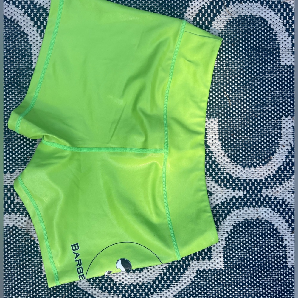Barbell voodoo lime green CrossFit shorts